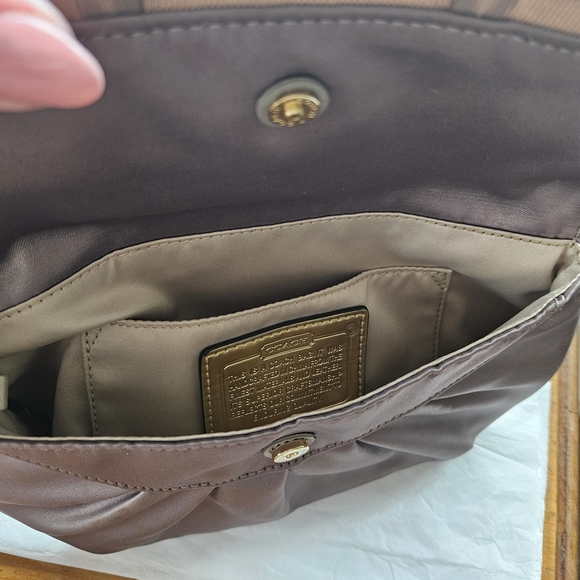 Coach Satin Clutch with Gold Details - Picture 4 of 5